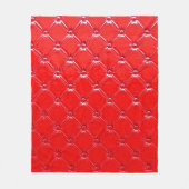 Genuine red leather upholstery. fleecedecke (Vorderseite)