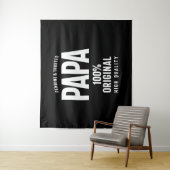 Genuine und Trusted Papa | Father Gift Wandteppich (Beispiel)