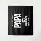 Genuine und Trusted Papa | Father Gift Wandteppich (Vorderseite)