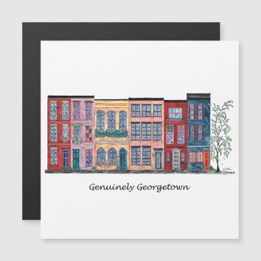 Genuinely Georgetown Magnetkarte (Vorne/Hinten)