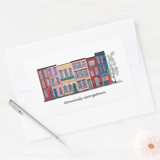Genuinely Georgetown Rechteckiger Aufkleber (Umschlag)