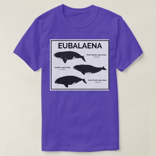 Genus Eubalaena Right Whales T-Shirt (Design vorne)