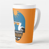 Genus Pelecanus Bird Art Milchtasse (Rechte Ecke)