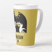 Genus Pelecanus Bird Art Milchtasse (Rechte Ecke)