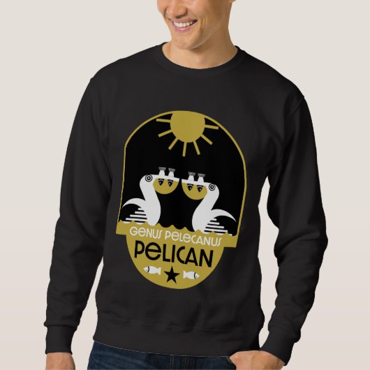Genus Pelecanus Bird Art Sweatshirt (Vorderseite)