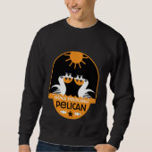 Genus Pelecanus Bird Art Sweatshirt (Vorderseite)