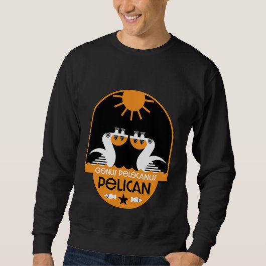 Genus Pelecanus Bird Art Sweatshirt (Vorderseite)