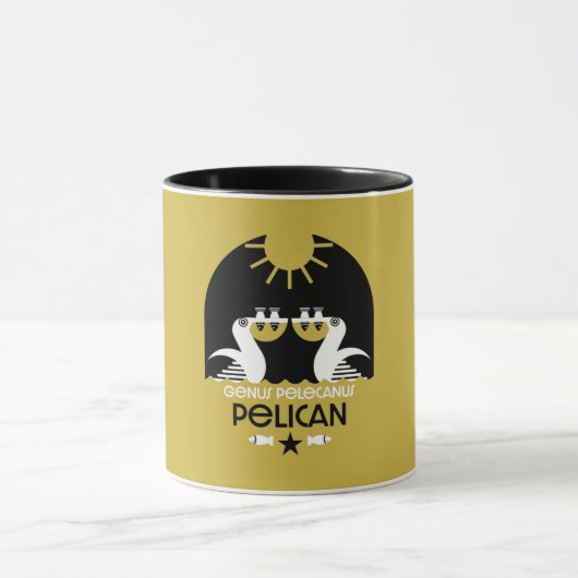 Genus Pelecanus Bird Art Tasse (Zentrum)