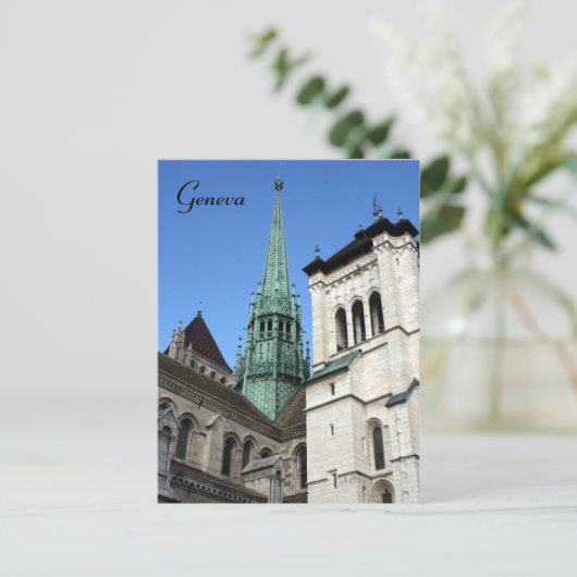 Genva Kathedrale Postkarte (Stehend Vorderseite)