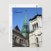 Genva Kathedrale Postkarte (Vorne/Hinten)