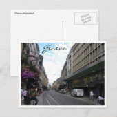 Genva Straße Postkarte (Vorne/Hinten)