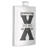 GenX Black Personalisiert Large Classic Flask Flachmann (Rechts)
