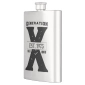 GenX Black Personalisiert Large Classic Flask Flachmann (Links)