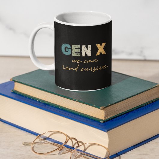 GenX - Wir können kursiv lesen Kaffeetasse