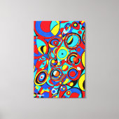 GEO_005, Abstrakt geometrische Farbkanvas Leinwanddruck (Vorderseite)