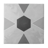 Geo Abstract Pastel Marble Gray Fliese (Vorderseite)