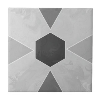 Geo Abstract Pastel Marble Gray Fliese