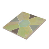 Geo Abstract Pastel Marble Olive Green Fliese (Seite)