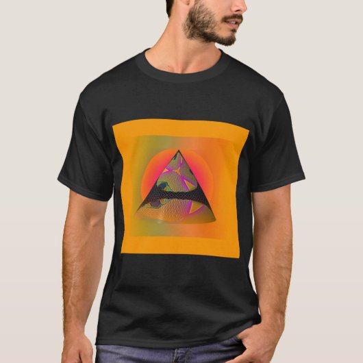 Geo Abstrakt Pyramid T - Shirt (Vorderseite)