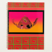 Geo Bamboo Maze Teapot Red Caterer Planer (Vorderseite)