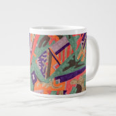 Geo-Bio Pool, Abstrakte Kunst Jumbo-Tasse (Vorderseite Rechts)