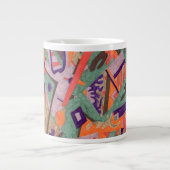 Geo-Bio Pool, Abstrakte Kunst Jumbo-Tasse (Vorderseite)
