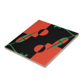 Geo Blätter Fliese (Seite)