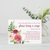 Geo Brautparty Rezept Begleitkarte (Stehend Vorderseite)