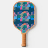 Geo Bricks Puzzle Pickleball Schläger (Rückseite)