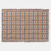 Geo-Celestial Repeat Muster Throw Blanket Decke (Vorderseite)