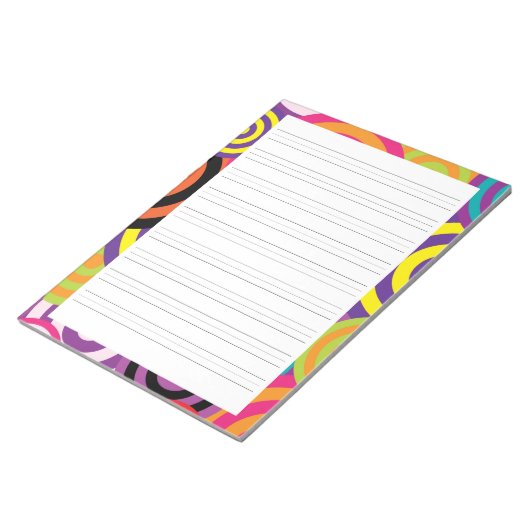 Geo Circles Handwriting Penmanship Practice Paper Notizblock (angewinkelt)