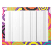 Geo Circles Handwriting Penmanship Practice Paper Notizblock (Vorderseite)