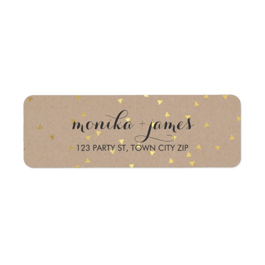 GEO CONFETTI niedliche Goldfolien-Trend (Vorne)