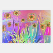 Geo Contempo Floral Geschenkpapier Set (Vorderseite)