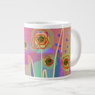 Geo Contempo Floral Jumbo-Tasse