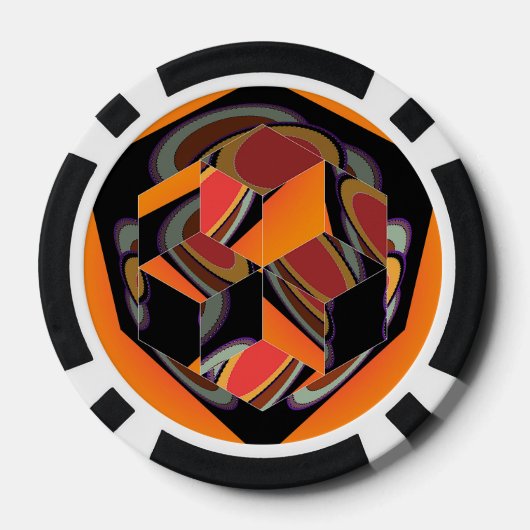Geo Cube Pokerchips (Rückseite)