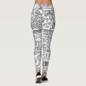 Geo Design abstrakte Muster. Leggings (Rückseite)
