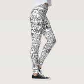 Geo Design abstrakte Muster. Leggings (Rechts)