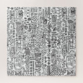 Geo Design abstrakte Muster. Puzzle (Horizontal)