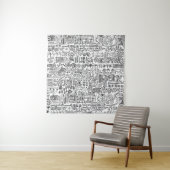 Geo Design abstrakte Muster. Wandteppich (Beispiel)