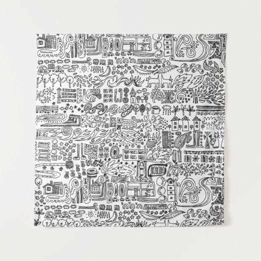 Geo Design abstrakte Muster. Wandteppich (Vorderseite)