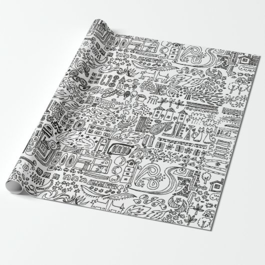 Geo-Design Geschenkpapier (Ungerollt)