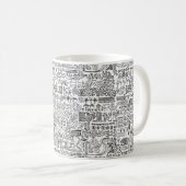 Geo-Design Kaffeetasse (VorderseiteRechts)