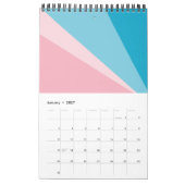 Geo Design Pastell Kalender (Jan 2027)