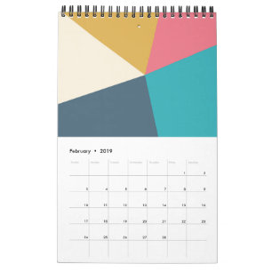 Geo Design Pastell Kalender