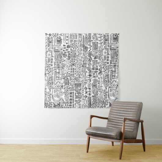 Geo-Design Wandteppich (Beispiel (Horizontal))