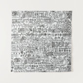 Geo-Design Wandteppich (Vorderseite)