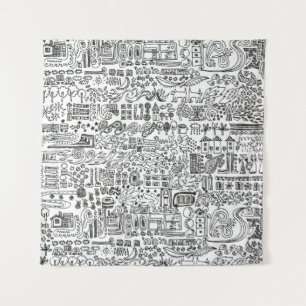 Geo-Design Wandteppich