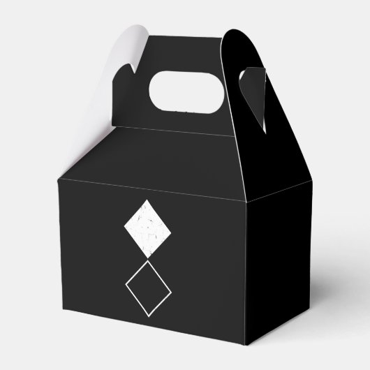 Geo Diamond Square Geschenkschachtel (Rückseite)