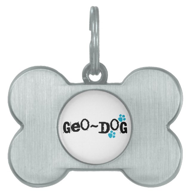 Geo-Dog Geocaching Dog Tag Tiermarke (Vorderseite)